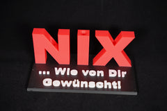 "Nix Wie von Die Gewünscht" Geldgeschenk