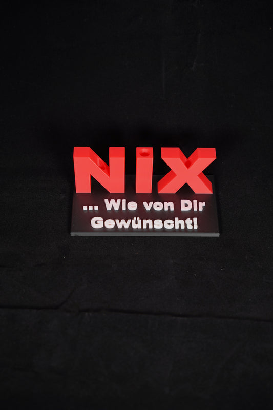 "Nix Wie von Die Gewünscht" Geldgeschenk