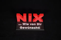 "Nix Wie von Die Gewünscht" Geldgeschenk