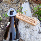 Gravierter Holz-Flaschenöffner